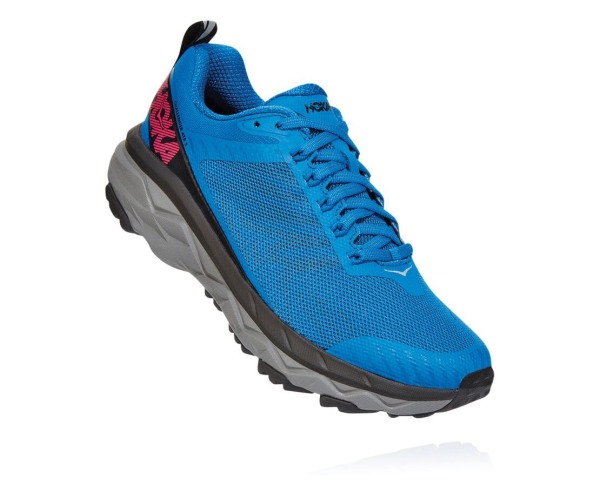 Hoka One One Challenger ATR 5 Womens UK - Royal / Pink Peacock Trail Running Shoes - AUJBO9023